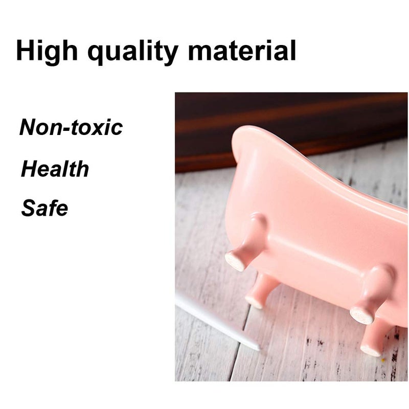 KnocKconK Cute Hamster Bed, Small Animal Ice Bathtub, Sand Bath Container Accessories Cage Toys, Ceramic Relax Habitat House, Sleep Pad Nest for Hamster, Food Bowl for Guinea Pigs/Squirrel/Chinchilla - Image 5